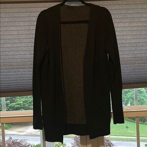 Lululemon Athletica Black and grey Knit reversible Cardigan